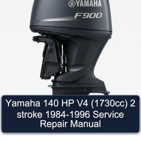 Yamaha 140 HP V4 (1730cc) 2 stroke 1984-1996 Service Repair Manual