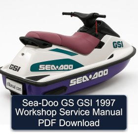 Sea-Doo GS GSI 1997 Workshop Service Manual PDF Download