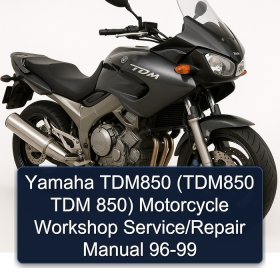 Yamaha TDM850 (TDM850 TDM 850) Motorcycle Workshop Service/Repair Manual 96-99
