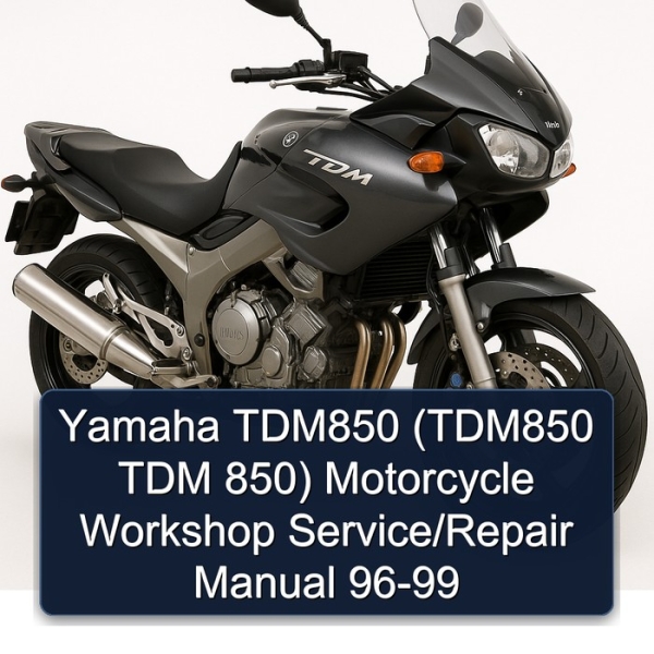 Yamaha TDM850 (TDM850 TDM 850) Motorcycle Workshop Service/Repair Manual 96-99
