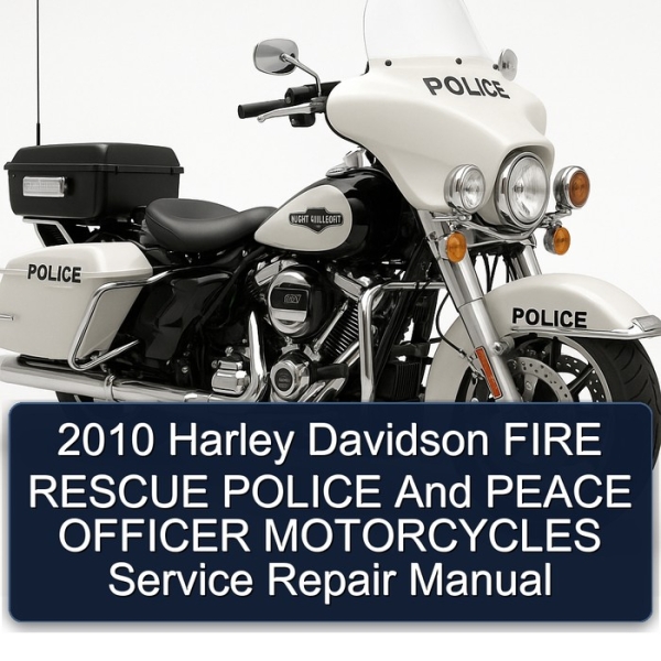 2010 Harley Davidson FIRE RESCUE POLICE And PEACE OFFICER MOTORCYCLES Service Repair Manual
