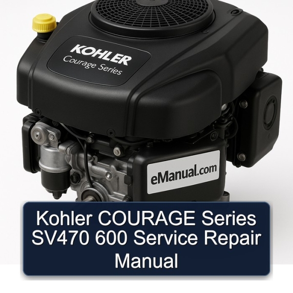 Kohler COURAGE Series SV470 600 Service Repair Manual