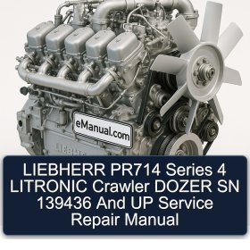 LIEBHERR PR714 Series 4 LITRONIC Crawler DOZER SN 139436 And UP Service Repair Manual