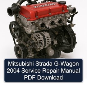 Mitsubishi Strada G-Wagon 2004 Service Repair Manual PDF Download