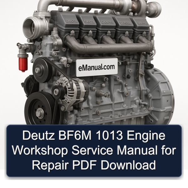 Deutz BF6M 1013 Engine Workshop Service Manual for Repair PDF Download