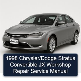 1998 Chrysler/Dodge Stratus Convertible JX Workshop Repair Service Manual