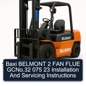 Baxi BELMONT 2 FAN FLUE GCNo.32 075 23 Installation And Servicing Instructions