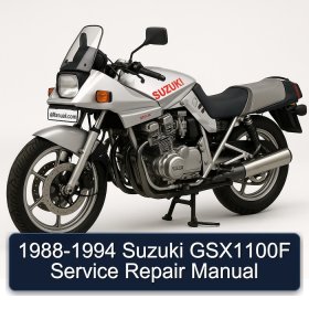1988-1994 Suzuki GSX1100F Service Repair Manual
