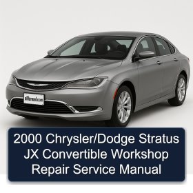 2000 Chrysler/Dodge Stratus JX Convertible Workshop Repair Service Manual
