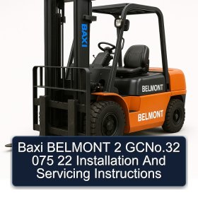 Baxi BELMONT 2 GCNo.32 075 22 Installation And Servicing Instructions