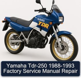 Yamaha Tdr-250 1988-1993 Factory Service Manual Repair