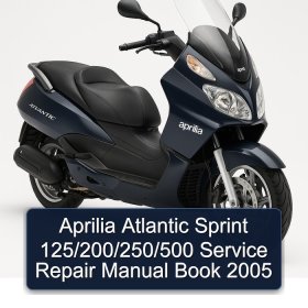 Aprilia Atlantic Sprint 125/200/250/500 Service Repair Manual Book 2005