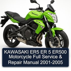 KAWASAKI ER5 ER 5 ER500 Motorcycle Full Service & Repair Manual 2001-2005
