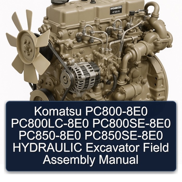 Komatsu PC800-8E0 PC800LC-8E0 PC800SE-8E0 PC850-8E0 PC850SE-8E0 HYDRAULIC Excavator Field Assembly Manual