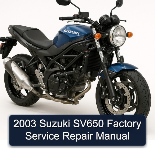 2003 Suzuki SV650 Factory Service Repair Manual
