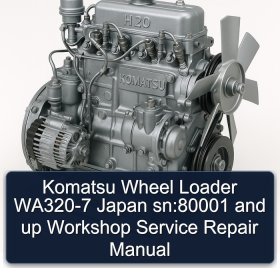 Komatsu Wheel Loader WA320-7 Japan sn:80001 and up Workshop Service Repair Manual