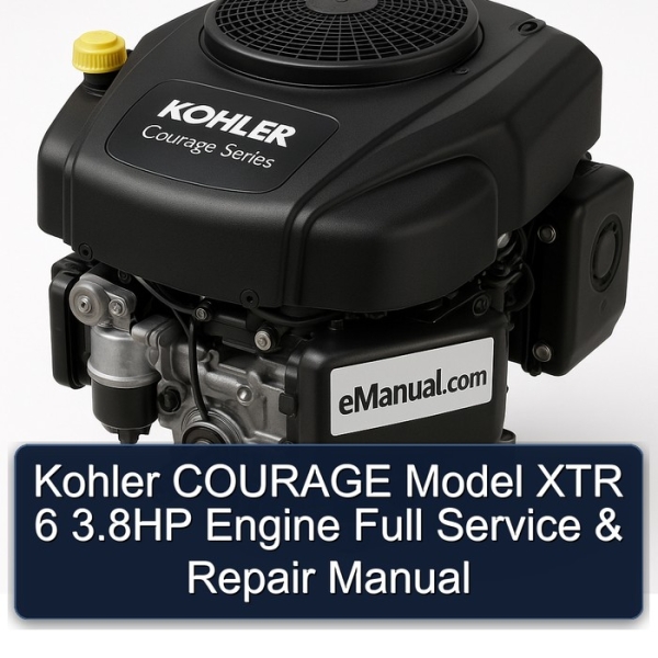 Kohler COURAGE Model XTR 6 3.8HP Engine Full Service & Repair Manual