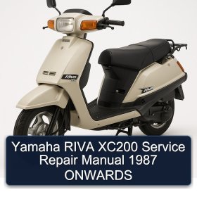 Yamaha RIVA XC200 Service Repair Manual 1987 ONWARDS