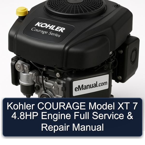 Kohler COURAGE Model XT 7 4.8HP Engine Full Service & Repair Manual