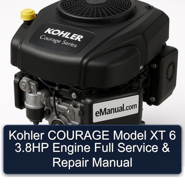 Kohler COURAGE Model XT 6 3.8HP Engine Full Service & Repair Manual