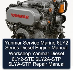 Yanmar Service Marine 6LY2 Series Diesel Engine Manual Workshop Yanmar Diesel 6LY2-STE 6LY2A-STP 6LYA-STP Repair Manual