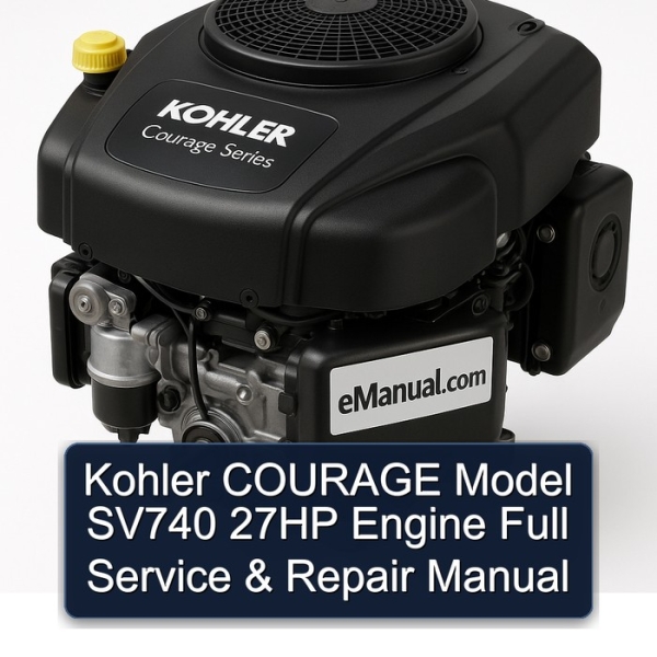 Kohler COURAGE Model SV740 27HP Engine Full Service & Repair Manual