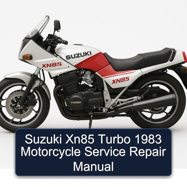 Suzuki Xn85 Turbo 1983 Motorcycle Service Repair Manual