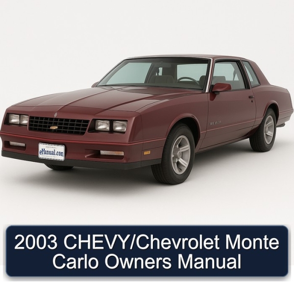 2003 CHEVY/Chevrolet Monte Carlo Owners Manual