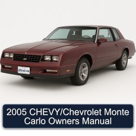 2005 CHEVY/Chevrolet Monte Carlo Owners Manual