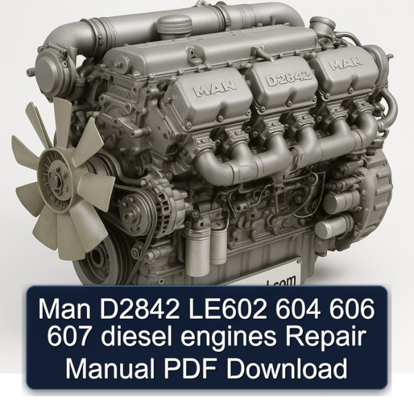 Man D2842 LE602 604 606 607 diesel engines Repair Manual PDF Download