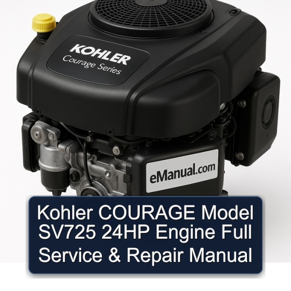 Kohler COURAGE Model SV725 24HP Engine Full Service & Repair Manual
