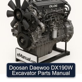 Doosan Daewoo DX190W Excavator Parts Manual