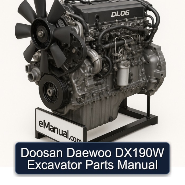 Doosan Daewoo DX190W Excavator Parts Manual