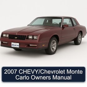 2007 CHEVY/Chevrolet Monte Carlo Owners Manual