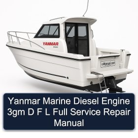 Yanmar Marine Diesel Engine 3gm D F L Full Service Repair Manual