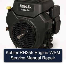 Kohler RH255 Engine WSM Service Manual Repair