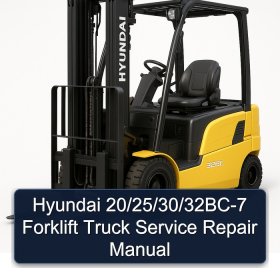 Hyundai 20/25/30/32BC-7 Forklift Truck Service Repair Manual