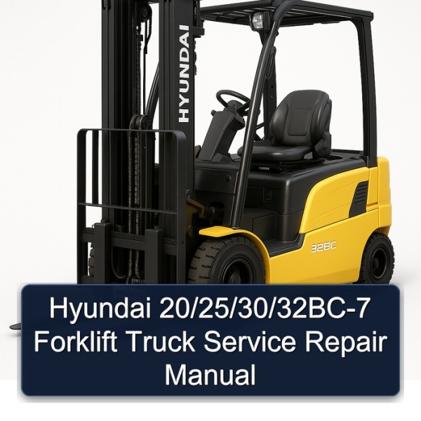 Hyundai 20/25/30/32BC-7 Forklift Truck Service Repair Manual