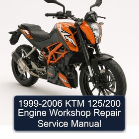 1999-2006 KTM 125/200 Engine Workshop Repair Service Manual