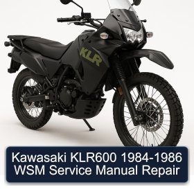 Kawasaki KLR600 1984-1986 WSM Service Manual Repair