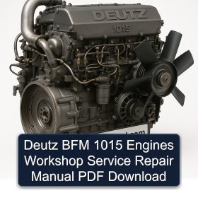 Deutz BFM 1015 Engines Workshop Service Repair Manual PDF Download