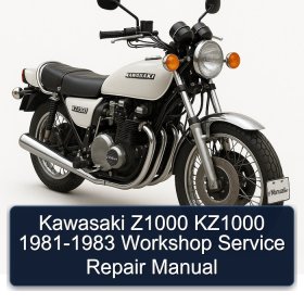 Kawasaki Z1000 KZ1000 1981-1983 Workshop Service Repair Manual
