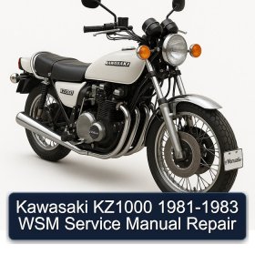 Kawasaki KZ1000 1981-1983 WSM Service Manual Repair