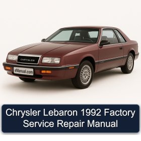 Chrysler Lebaron 1992 Factory Service Repair Manual