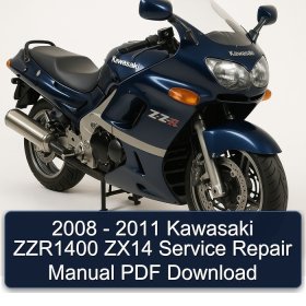 2008 - 2011 Kawasaki ZZR1400 ZX14 Service Repair Manual PDF Download