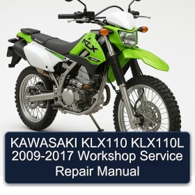 KAWASAKI KLX110 KLX110L 2009-2017 Workshop Service Repair Manual
