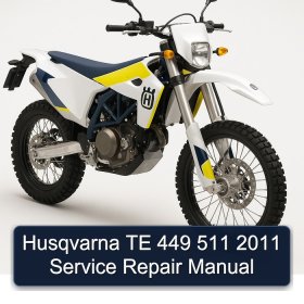 Husqvarna TE 449 511 2011 Manual de servicio y reparación