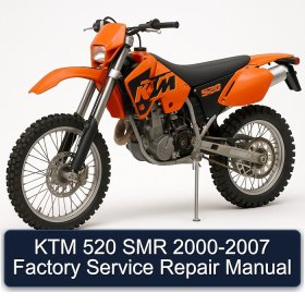 KTM 520 SMR 2000-2007 Factory Service Repair Manual
