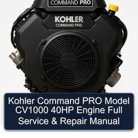 Kohler Command PRO CV1000 40 PS Motor - Wartung und Reparaturhandbuch