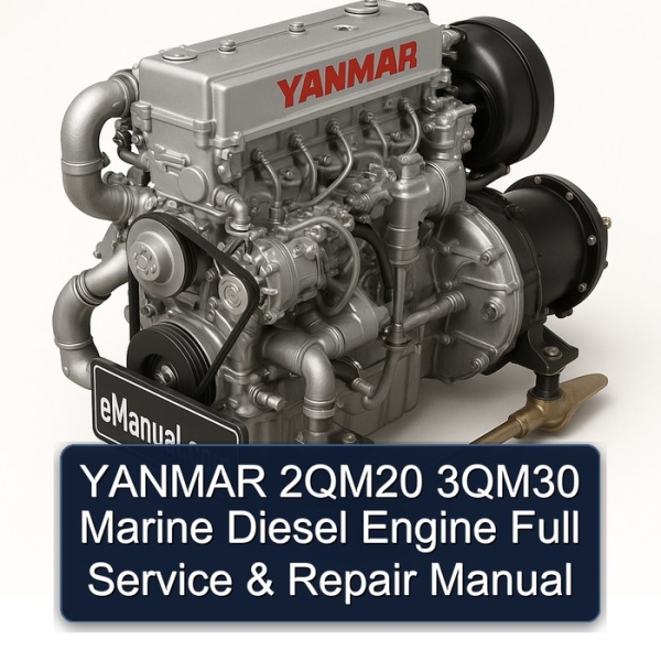 YANMAR 2QM20 3QM30 Marine Diesel Engine Full Service & Repair Manual